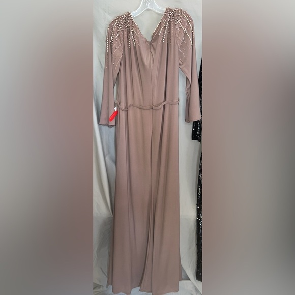 Mac Duggal 55715 NWT FAUX WRAP JERSEY GOWN W/ EMBELLISHED ACCENTS - Picture 5 of 8